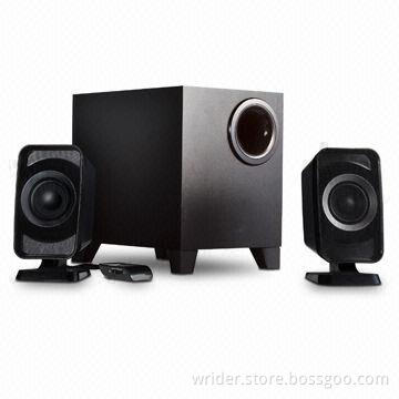 2.1CH Computer Speakers with 8Ω Impedance Satellite and 50Hz to 20kHz Frequency